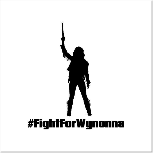 Fight For Wynonna Earp Silhouette - Black Wall Art by viking_elf